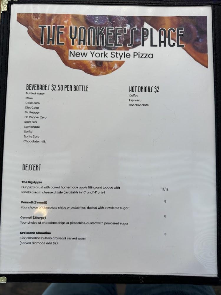 The Yankee's Place Menu image 4
